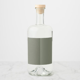 Moss Green Dual-Tone Bottle Label – Customizable