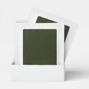 Moss Green Dual-Tone Custom Drink Mix Sachet