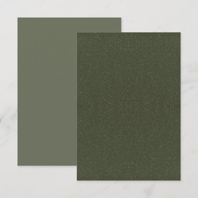 Moss Green Dual-Tone Flat Announcement – Customize (Front/Back)