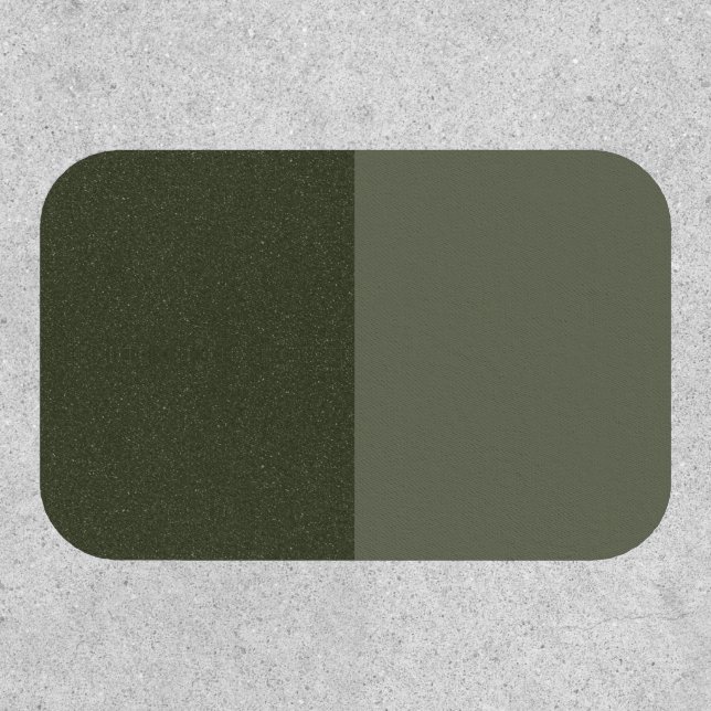Moss Green Dual-Tone Patch – Custom Design (Front)
