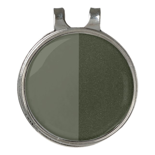 Moss Green Duo Custom Golf Hat Clip (Front)