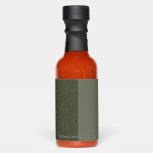 Moss Green Duo Hot Sauce Label Favor – Customize
