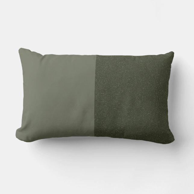Moss Green Duo Pillow – Customizable Accent (Front)