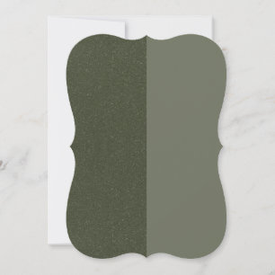 Moss Green Duo-Texture Bracket Card – Customizable
