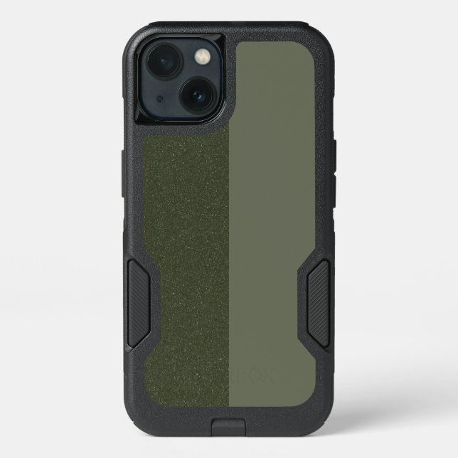 Moss Green Duo Texture OtterBox iPhone 13 - Custom (Back)