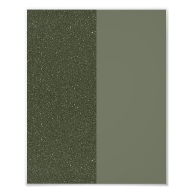 Moss Green Duo Texture Wall Print – Customize (Front)