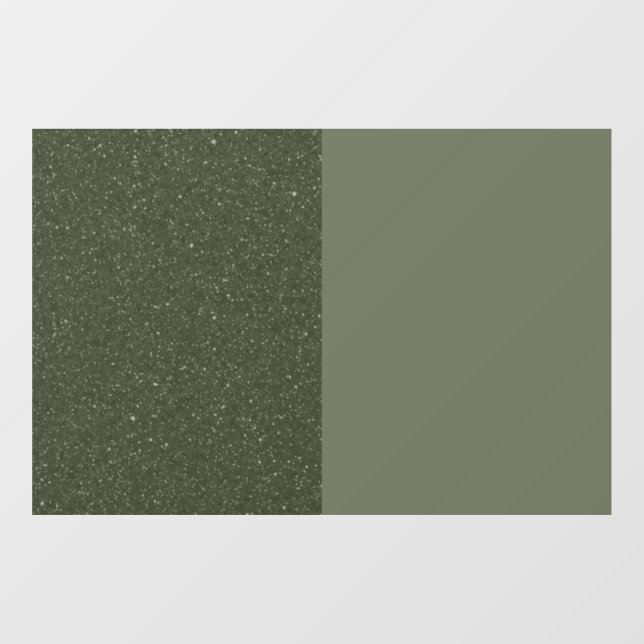 Moss Green Duo Texture Window Cling – Customizable (Sheet)