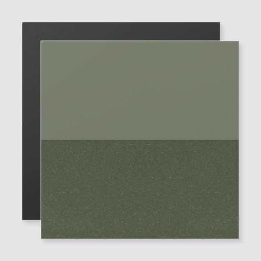 Moss Green Duo-Tone Magnetic Card – Customizable (Front/Back)