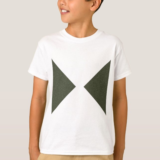 Moss Green Duo Triangle Tee - T-Shirt (Front)