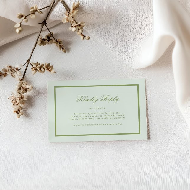 Moss Green Estate Online RSVP Card (Creator Uploaded)