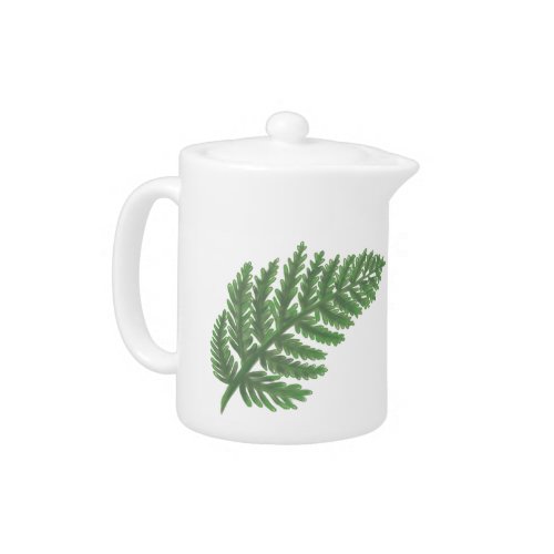 Moss Green Fern Teapot