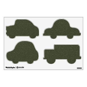 Moss-Green Fleet Wall Decals – 4 Cars