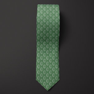 Moss Green Football Neck Tie