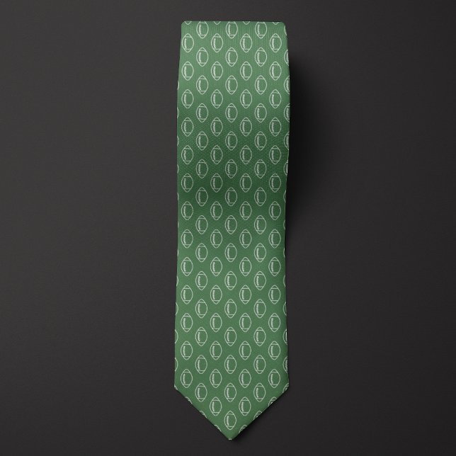 Moss Green Football Neck Tie (Creator Uploaded)