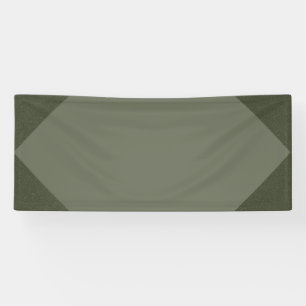 Moss Green Geometric Corners Event Banner