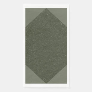 Moss Green Geometric Custom Napkin – Customizable