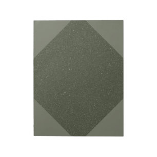 Moss Green Geometric Custom Notepad – Customizable