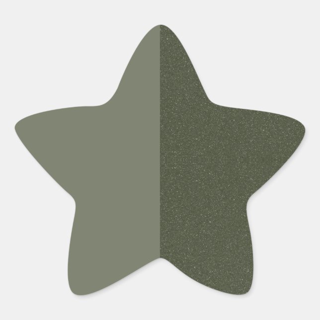 Moss Green Glitter Starburst Sticker – Customize (Front)