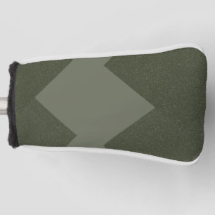 Moss Green Golf Head Cover Zigzag Design