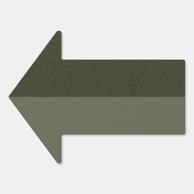 Moss Green Gradient Arrow Sign – Customizable (Front)