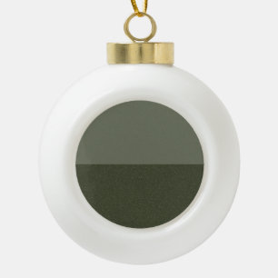 Moss Green Half & Half Ornament – Customizable