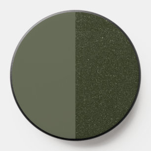 Moss Green Half-Texture PopSocket Grip – Customize