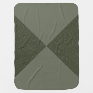 Moss Green Hourglass Baby Blanket – Customizable