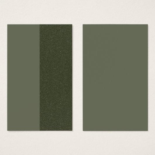 Moss Green Luxe Vertical Profile Card – Customize (Front & Back)