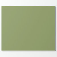 Solid color plain thyme sage green wrapping paper