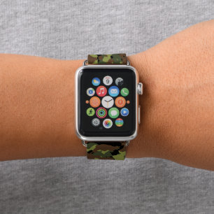 Moss Green Military Camo Apple Watch Band