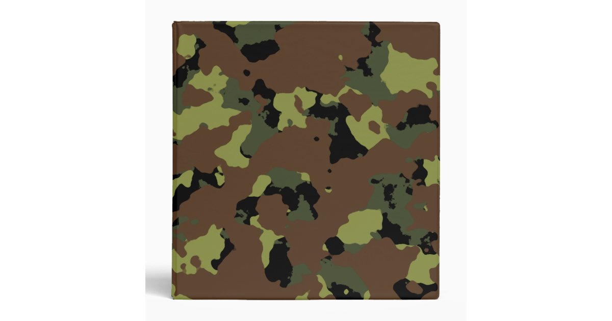 Moss Green Military Camo Binder | Zazzle