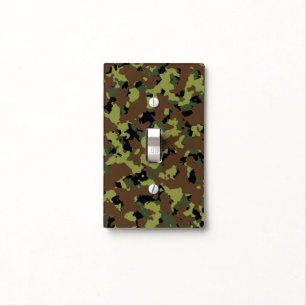 Moss Green Military Camo Light Switch Cover