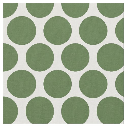 Moss Green Mod Dots Fabric