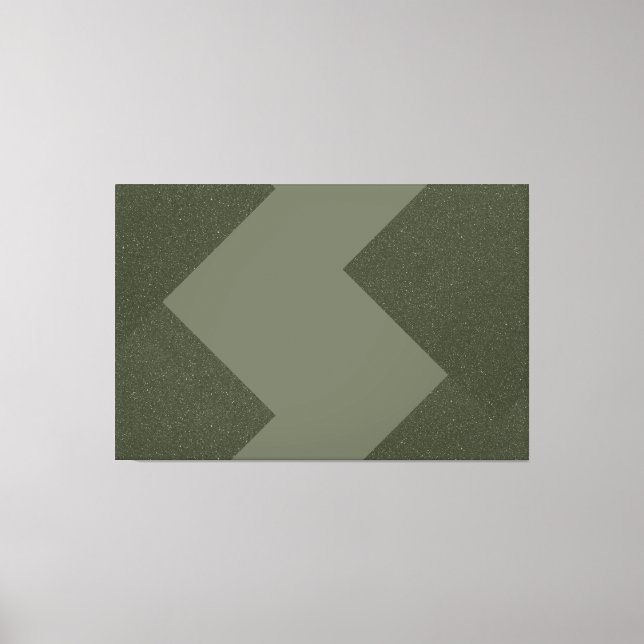 Moss Green Modern Canvas Art (Front)