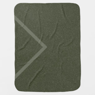 Moss Green Modern Chevron Baby Blanket – Customize