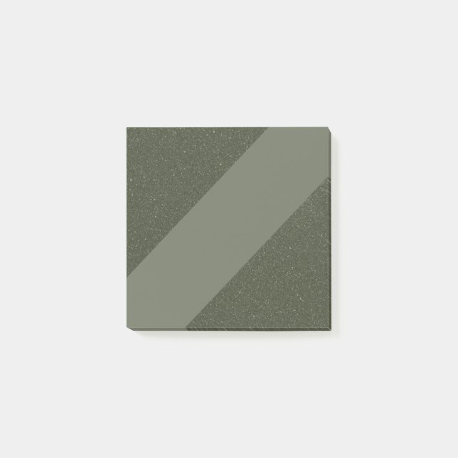 Moss Green Modern Custom Sticky Notes (Front)