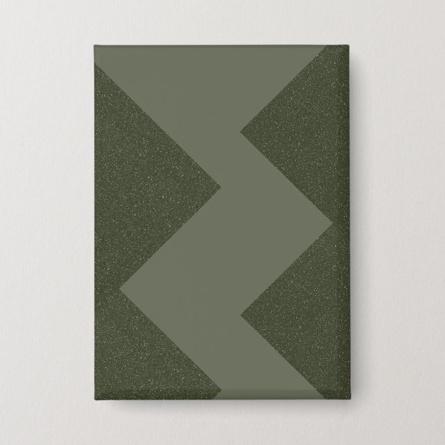 Moss Green Modern Rectangle Button (Front)