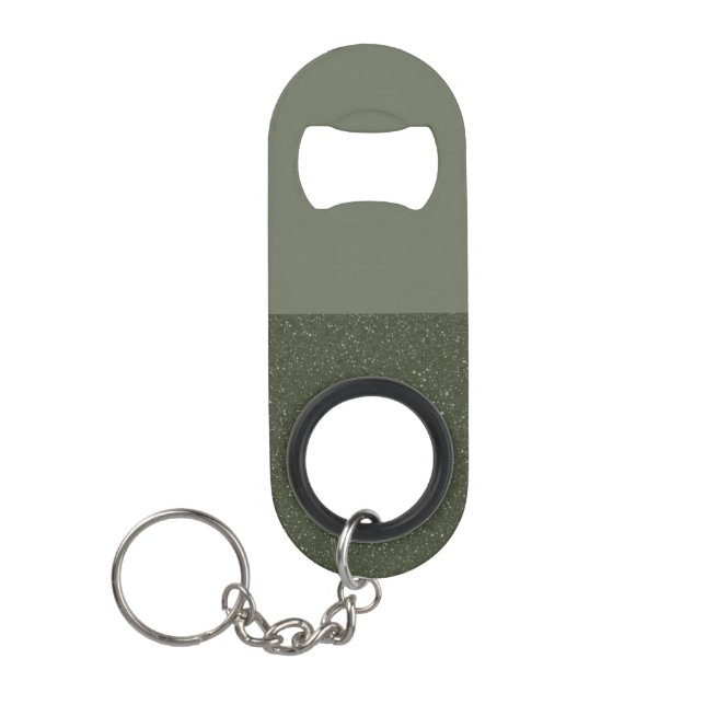 Moss Green Modern Split Bottle Opener – Customize (Front)