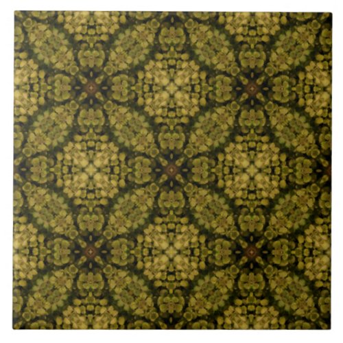 Moss Green Nature Pattern Ceramic Tile