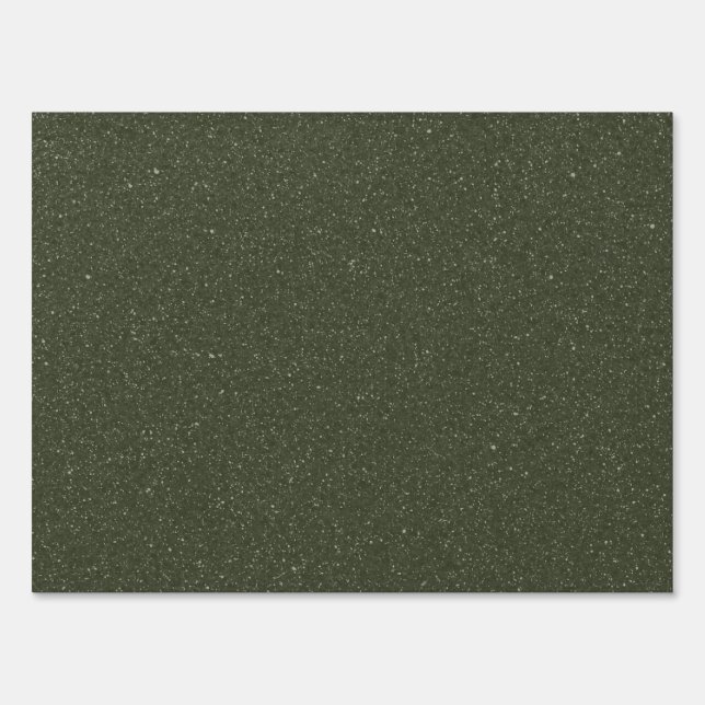 Moss Green Noise Custom Yard Sign (Front)