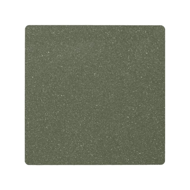 Moss Green Noise Effect Metal Wall Art – Customize (Front)