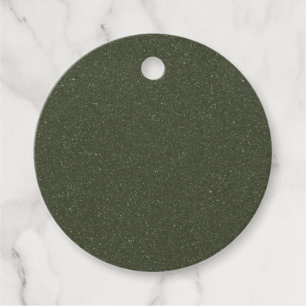 Moss Green Noise Favor Tag – Custom Look
