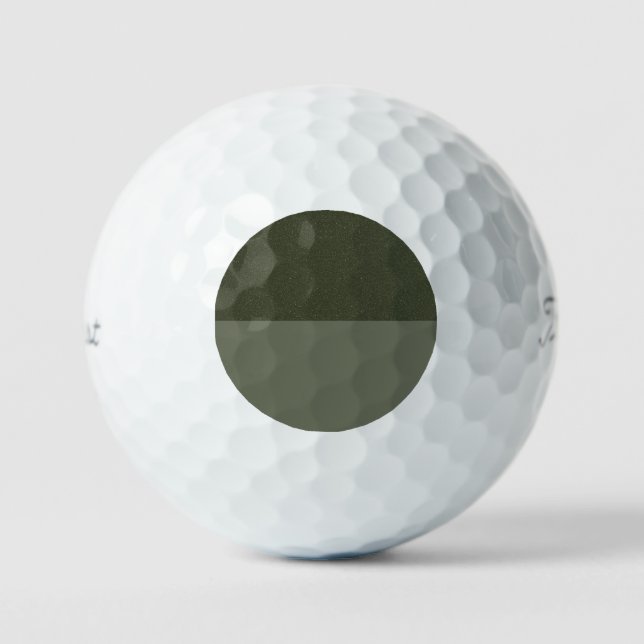 Moss Green Noise Golf Ball – Custom Design (Front)