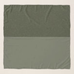 Moss Green Noise & Plain Split Chiffon Scarf<br><div class="desc">Elevate your group aesthetic with this dual-tone chiffon scarf, featuring a refined split design: a speckled moss green noise effect on top and a smooth moss green finish on the bottom. This accessory is made for impact — quiet, modern luxury that speaks volumes at any gathering. Perfect for schools, universities,...</div>
