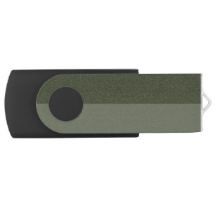 Moss Green Noise Swivel USB Drive – Customizable
