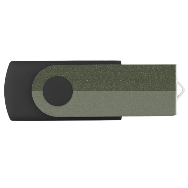 Moss Green Noise Swivel USB Drive – Customizable (Front)