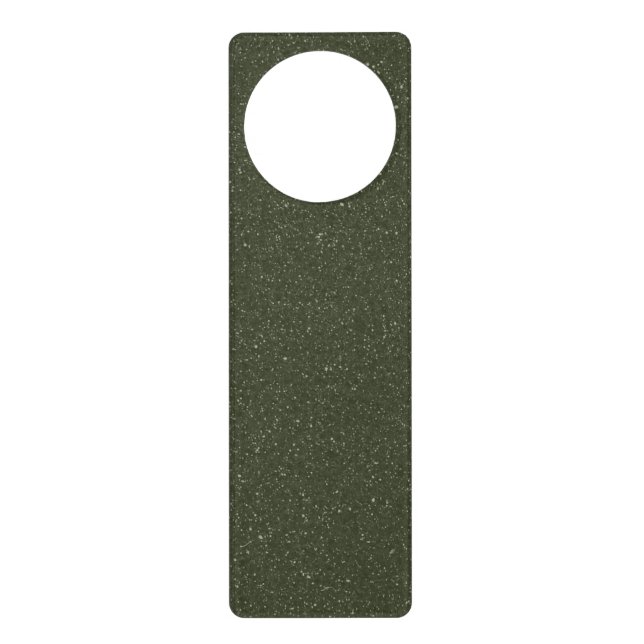 Moss Green Noise Texture Door Hanger – Customize (Front)