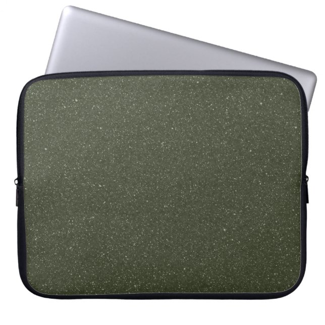 Moss Green Noise Texture Laptop Sleeve – Customize (Front)