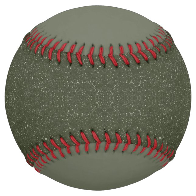 Moss Green Noise Texture Softball – Customizable (Front)