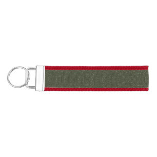 Moss Green Noise Wrist Keychain for Events